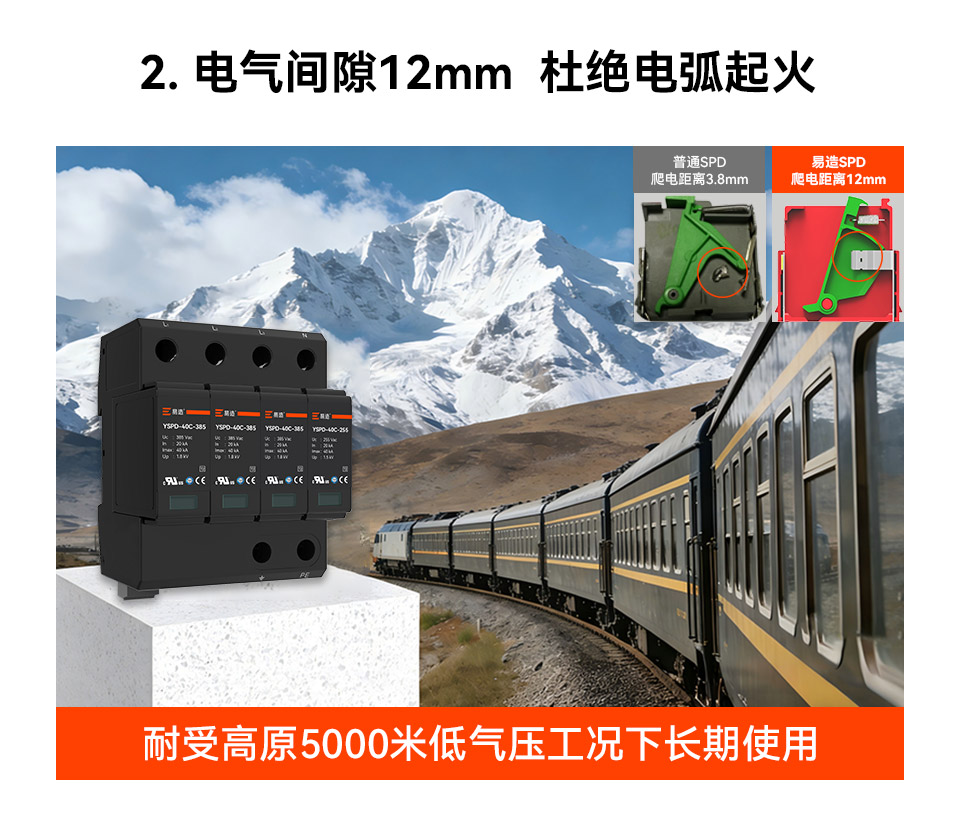 40kA浪涌保护器-适用于5000米高海拔地区