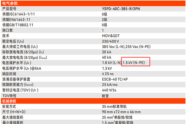 YSPD-40C-385-R/3PN