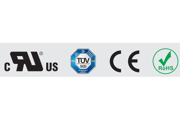 易造浪涌保护器认证标志,含cRUus、TÜV SUD、CE与RoHS标识 易造浪涌保护器认证标志,含cRUus、TÜV SUD、CE与RoHS标识
