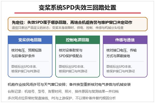 变桨系统SPD失效三回路处置示意 变桨系统SPD失效三回路处置示意