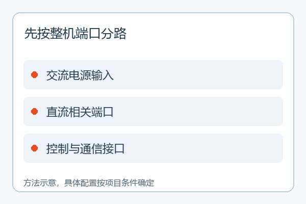 先按整机端口分路