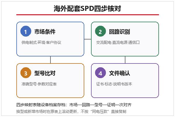 出口配套四步核对链示意 出口配套四步核对链示意
