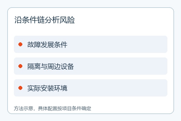 沿条件链分析风险 沿条件链分析风险